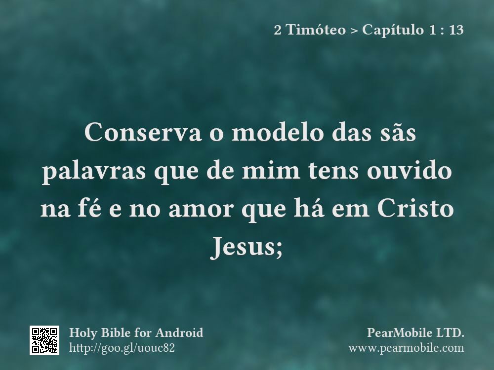 2 Timóteo, Capítulo 1:13